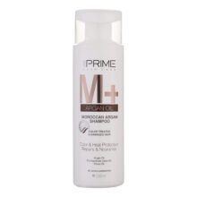 شامپو تقویت کننده مو آرگان پرایم مدل M+ مناسب موهای رنگ شده حجم 250 میلی لیتر