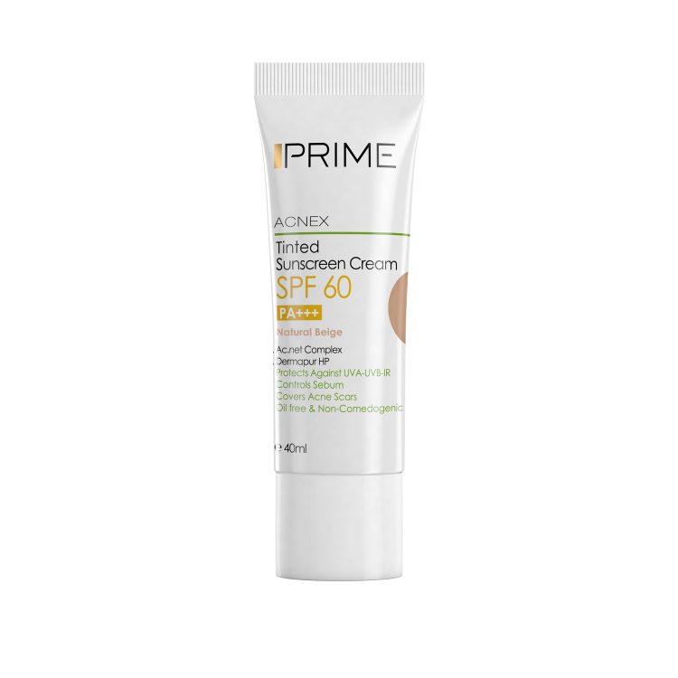 ضد آفتاب رنگی پریم مدل Oil Free با SPF60 مناسب پوست چرب حجم 40 میلی لیتر